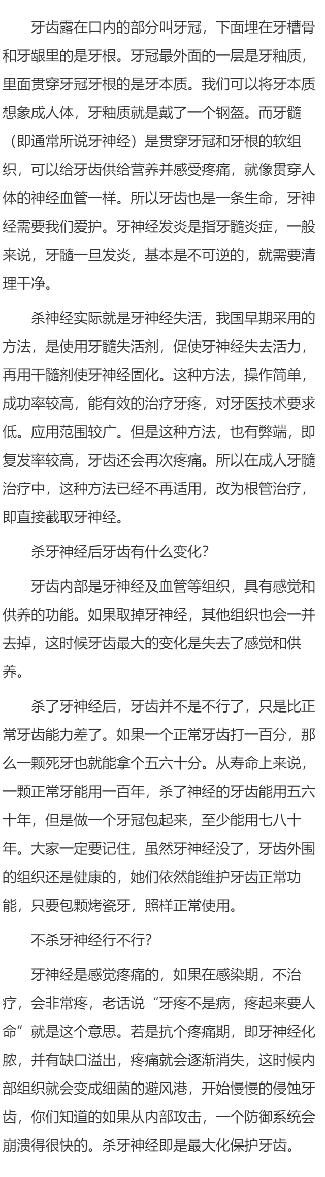 神经牙是哪一颗 杀牙神经是什么