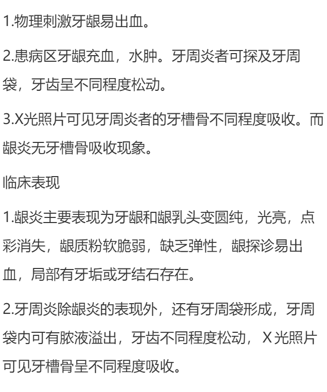 牙周病有哪些表现及如何诊断？
