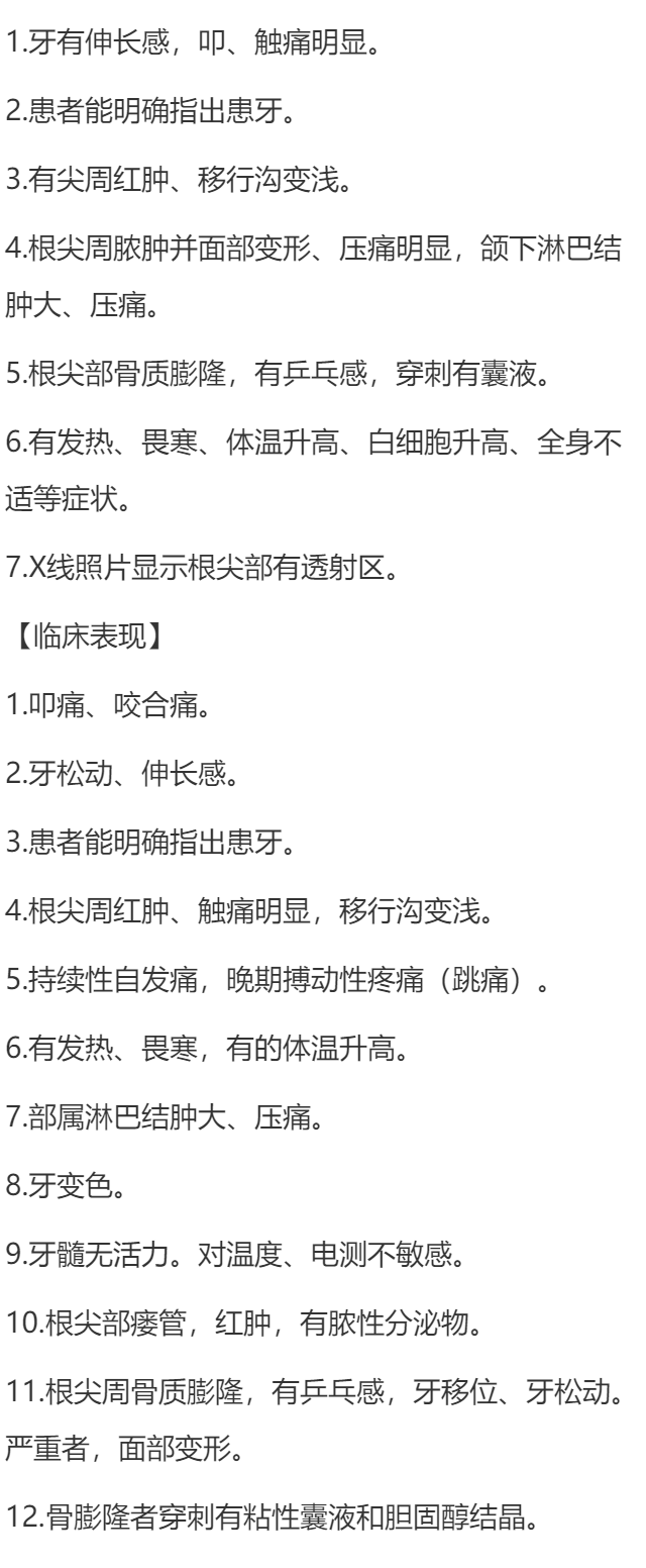 根尖周病有哪些表现及如何诊断？